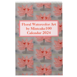 Art d'aquarelle florale par MintCake100 Calendrier