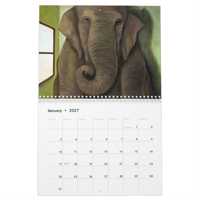 Art de 2015 calendriers par Leah Saulnier (Jan 2027)