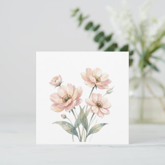 Art de bouquet aquarelle floral rose tendre