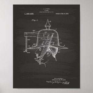 Art de brevet du chapeau 1916 d'arme - tableau