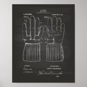 Art de brevet du gant 1915 d'hockey - tableau
