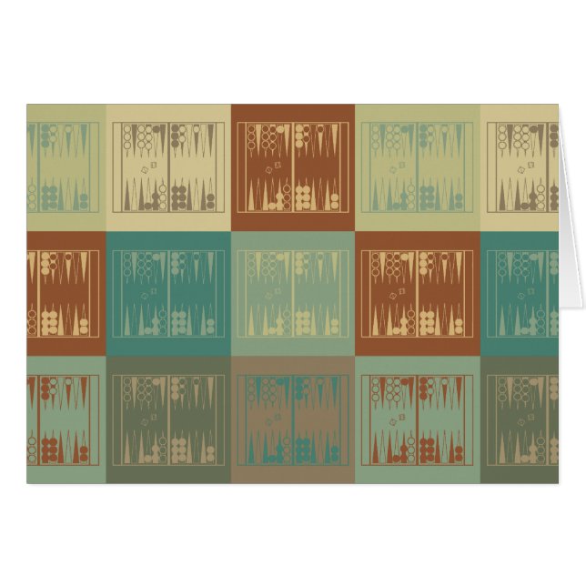 Art de bruit de backgammon (Devant horizontal)