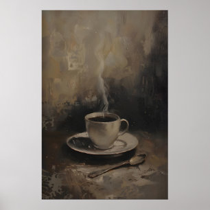 Art de café rustique, art mural de cuisine, amateu