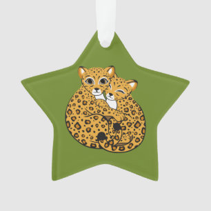 Art de caresse de CUB de léopard d'Amur