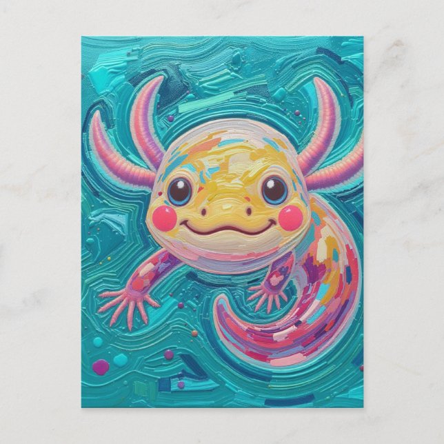 Art de carte postale Axolotl (Devant)