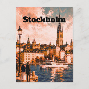Art de carte postale de Stockholm Suède, Carte pos