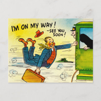 Art de carte postale de Vintage voyage -