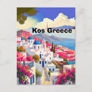 Art de carte postale de voyage de Kos, Kos Grèce A