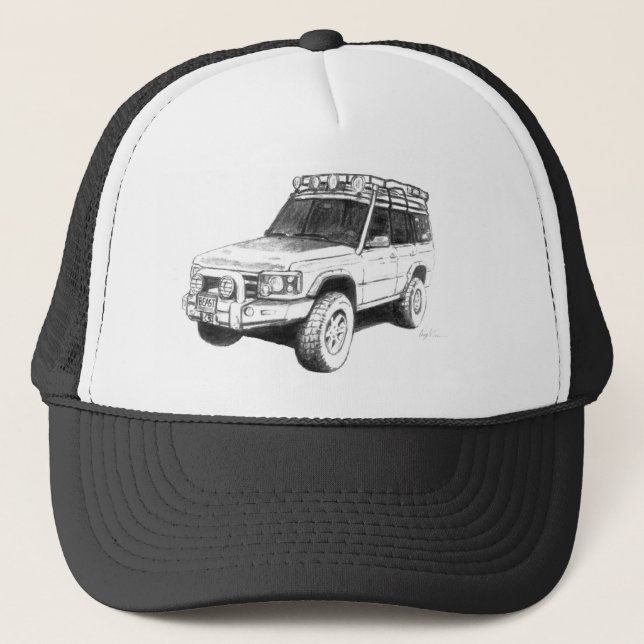 Art de casquette de camionneur de Land Rover (Devant)