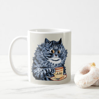 Art de chat de tasse de thé de Louis Wain