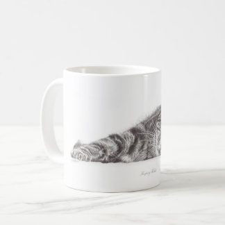 Art de chat tigré, tasse de chat, tasse pour des