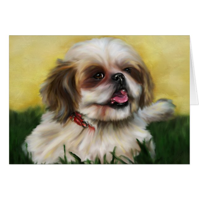 Art de chien de Shih Tzu - Sophie (Devant horizontal)