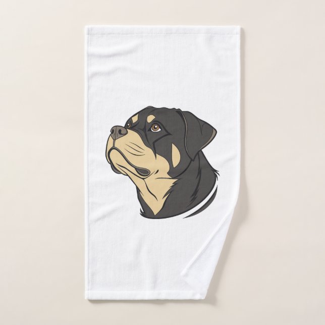 Art de chien Rottweiler (Serviette à main)