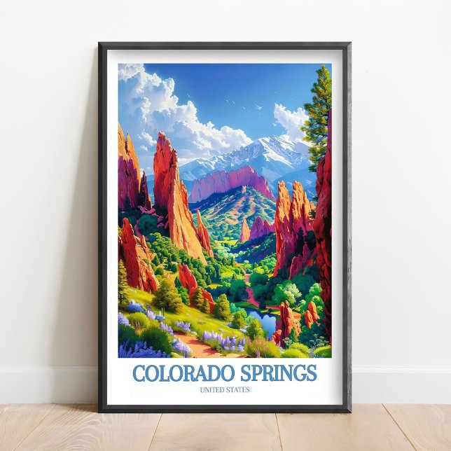 Art de Colorado Springs - Impression de Pikes Peak (Créateur téléchargé)