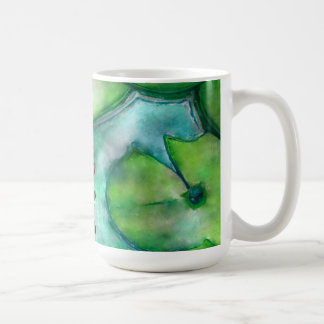 art de couleur d'eau sur une tasse