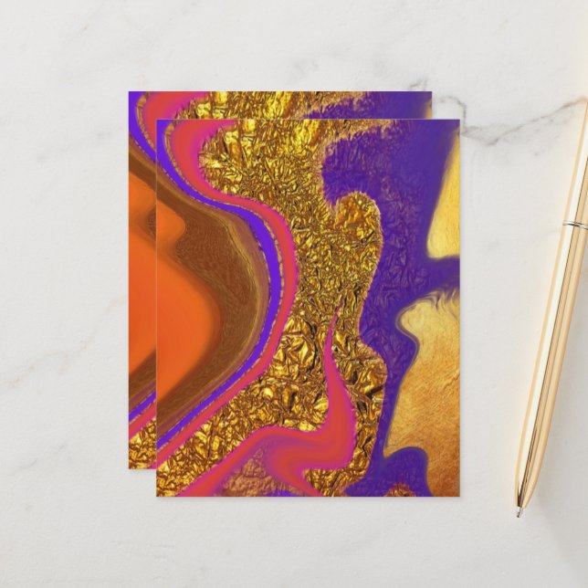 art de couleur vibratoire (Devant/Arrière en situation)