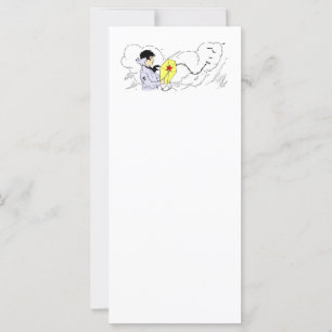 Art de cru de garçon de vol de cerf-volant