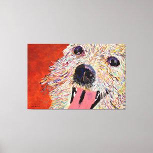 Art de Debbie Davidsohn - Art de chien - Toile env