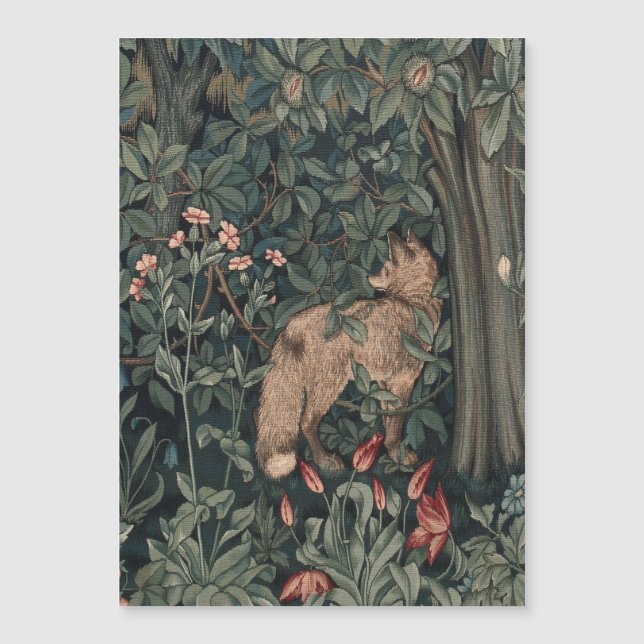 Art de faune de renard de verdure de William Morri (Devant)