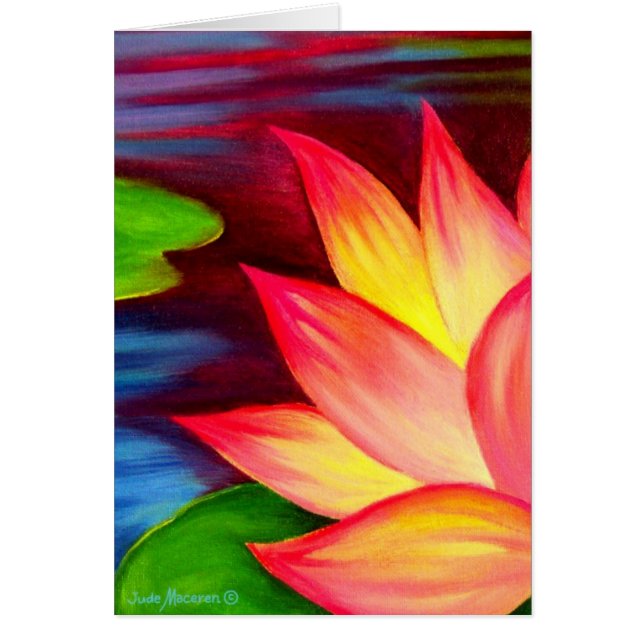 Art de fleur de nénuphar de Lotus de Chinois - (Devant)