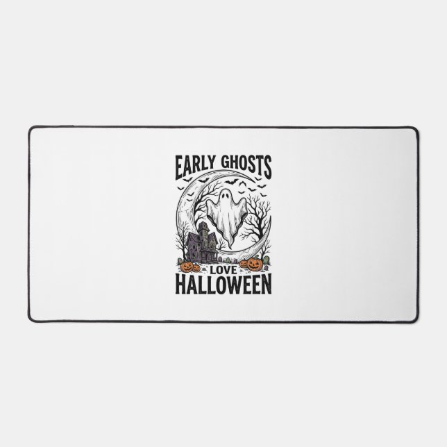 Art de gravure de fantôme de Halloween antique de  (Recto)