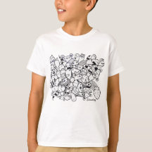 Art de griffonnage de T-shirt pour des enfants