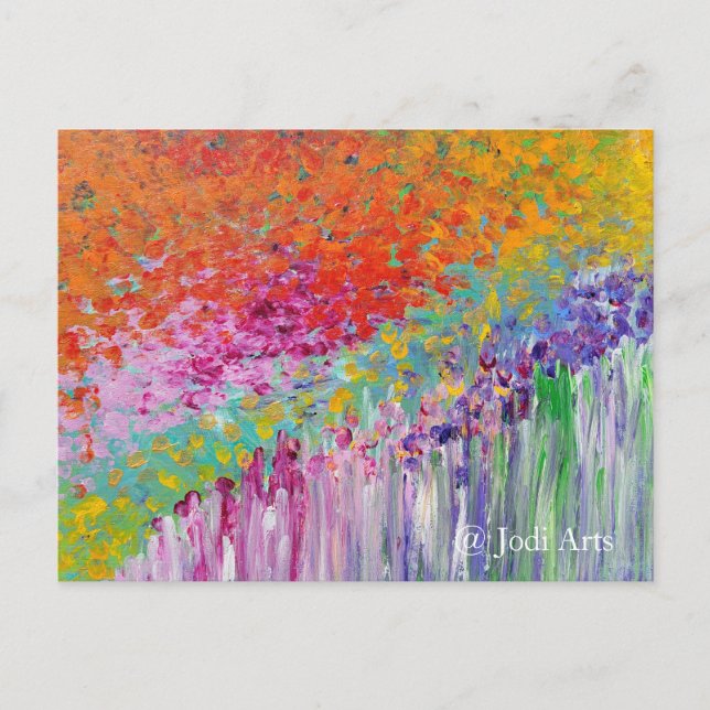 Art de jardin français sur carte postale (Devant)