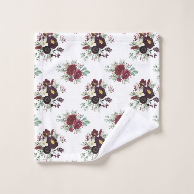 Art de la couronne de Noël (Gant de toilette)