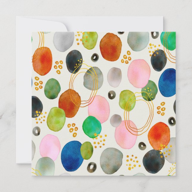 Art de la Parties scintillant d'or de galets Abstr (Devant)