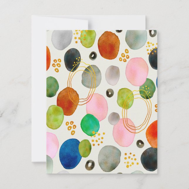 Art de la Parties scintillant d'or de galets Abstr (Devant)