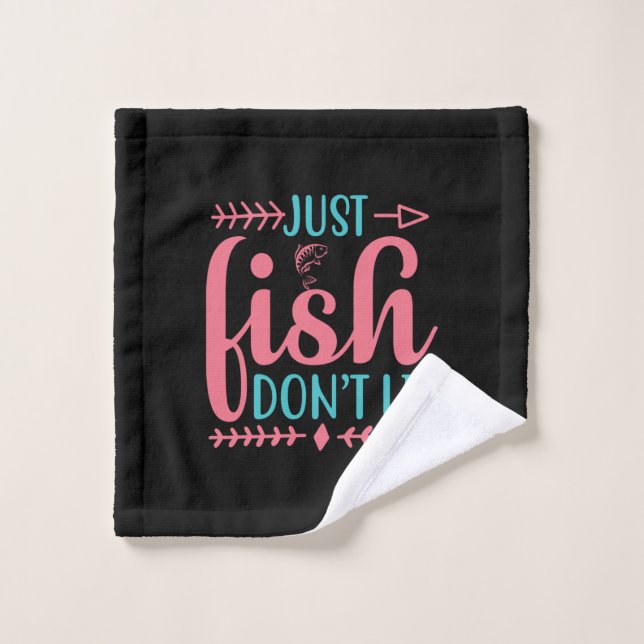 Art de la pêche juste poisson (Gant de toilette)