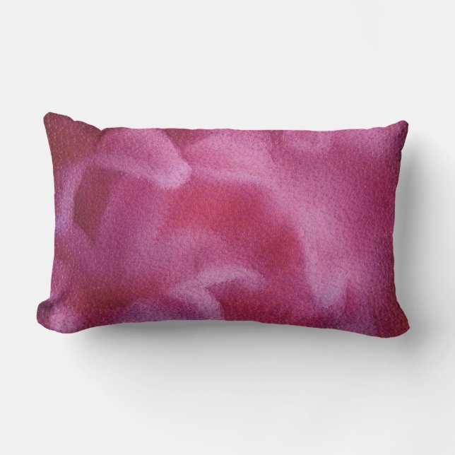 Art de la peinture à la fleur rose - Coussin (Recto)