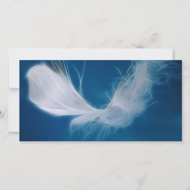 Art de la plume blanche - symbole de pureté et d'i (Devant)