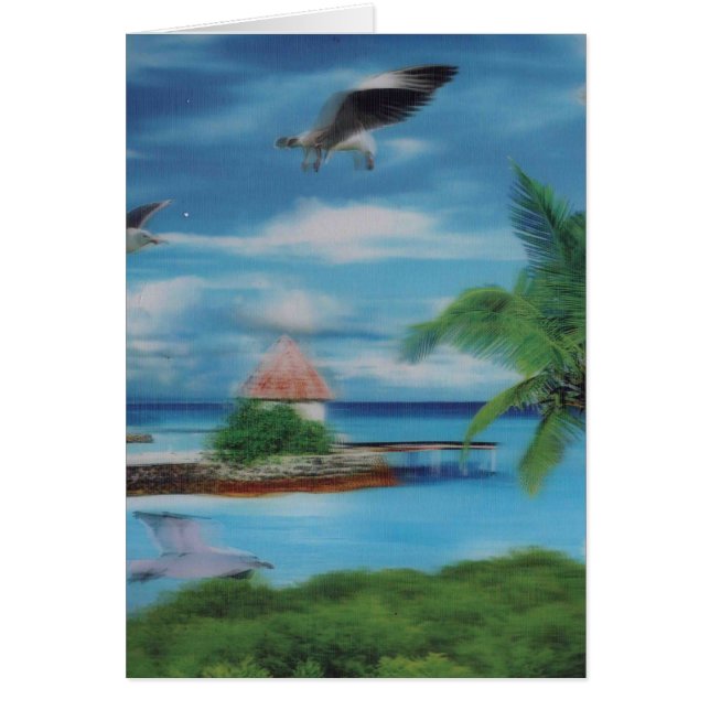 Art de la scène de plage tropicale (Devant)