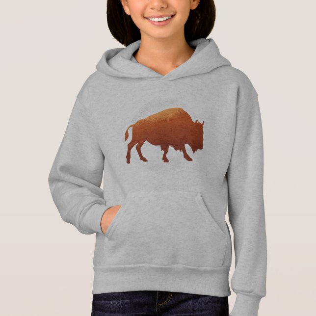 Art de la silhouette du bison d'Amérique (Devant)