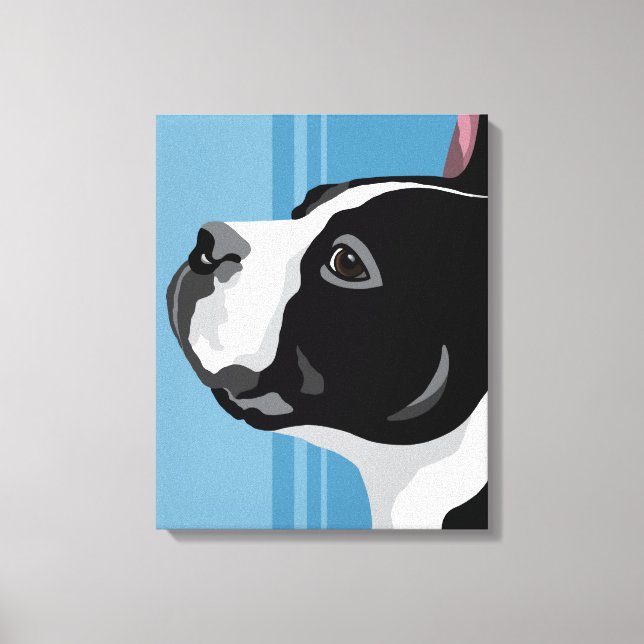 Art de la toile de Boston Terrier (Recto)