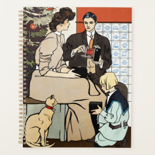 Art de l'appareil photo antique de Noël victorien 