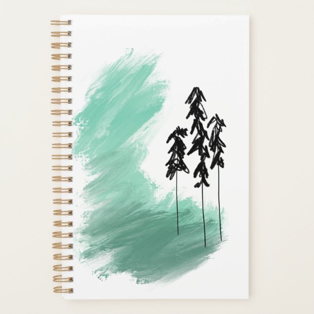 art de l'arbre vert scandinave simple moderne ment (Devant)