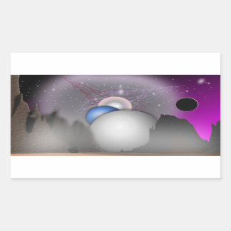 Art de l'espace de la Lune sauvage - Sticker