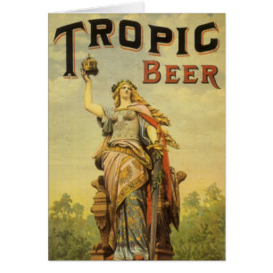 Art de l'étiquette de produit vintage, Tropic Beer