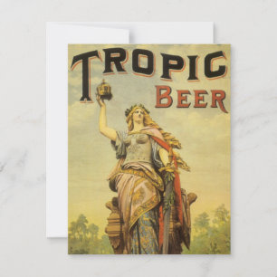 Art de l'étiquette de produit vintage, Tropic Beer