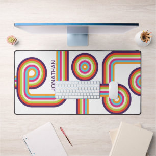 Art de ligne colorée rétro