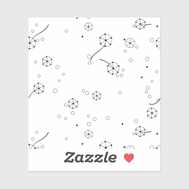 Art de ligne, Étoile Sticker en vinyle coupé sur m (Feuille)