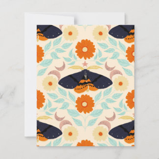 Art de motif de papillon de nuit Cottagecore | Con