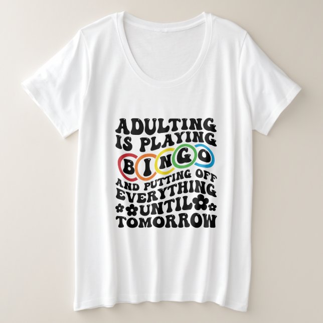Art de mots de Bingo drôle  (Design devant)