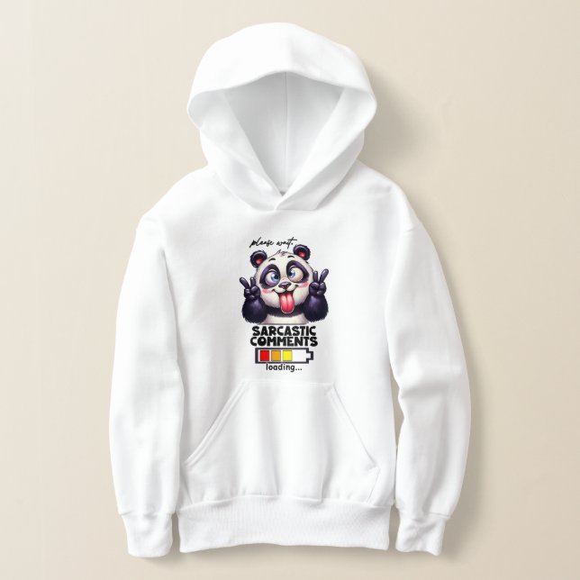 Art de mots Panda de sarcasme drôle  (Poser)