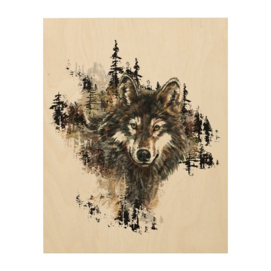 Art De Nature Animale De Montagne De Loup Zazzle Fr