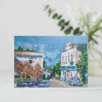 Art de paysage urbain impressionniste Invitation &