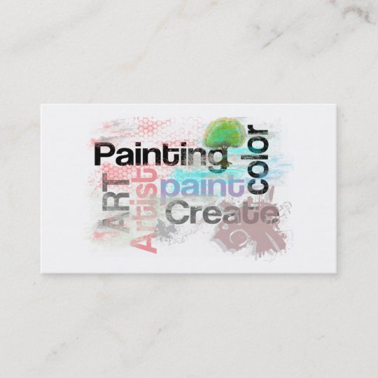 Art De Peinture D Artiste De Carte De Visite De Zazzle Fr