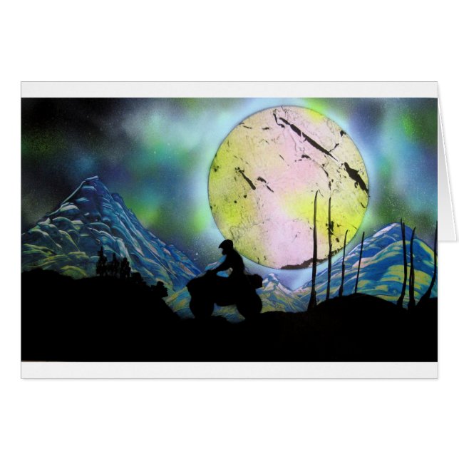 Art de peinture de jet de paysage de l'espace de (Devant horizontal)